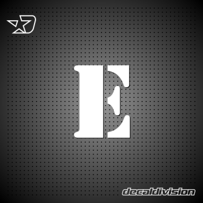 Vinyl Letter E - STENCIL